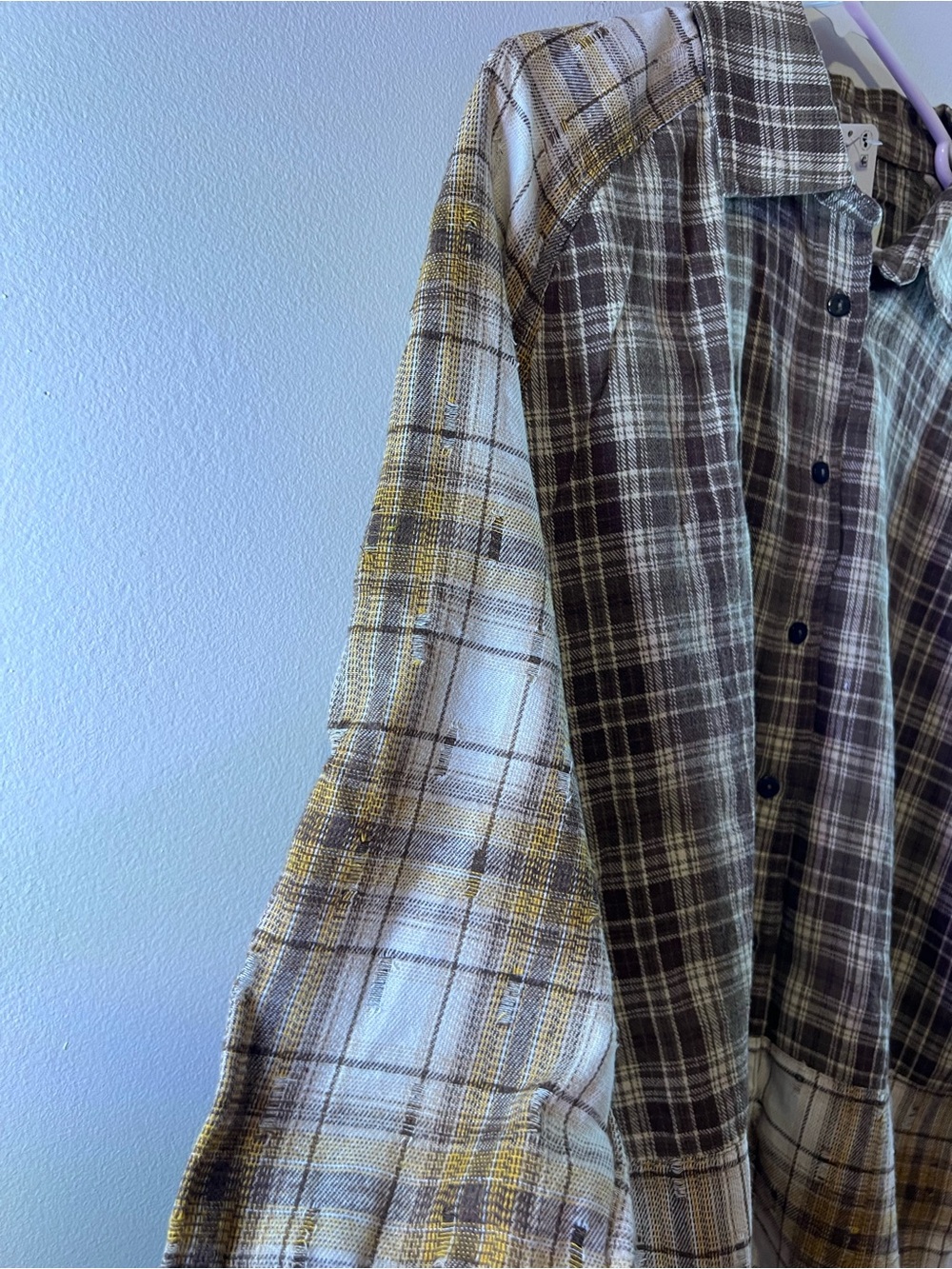 One Teaspoon Rodeo Rust Patchwork Flannel in Brown Pattern - Picture 8 of 14